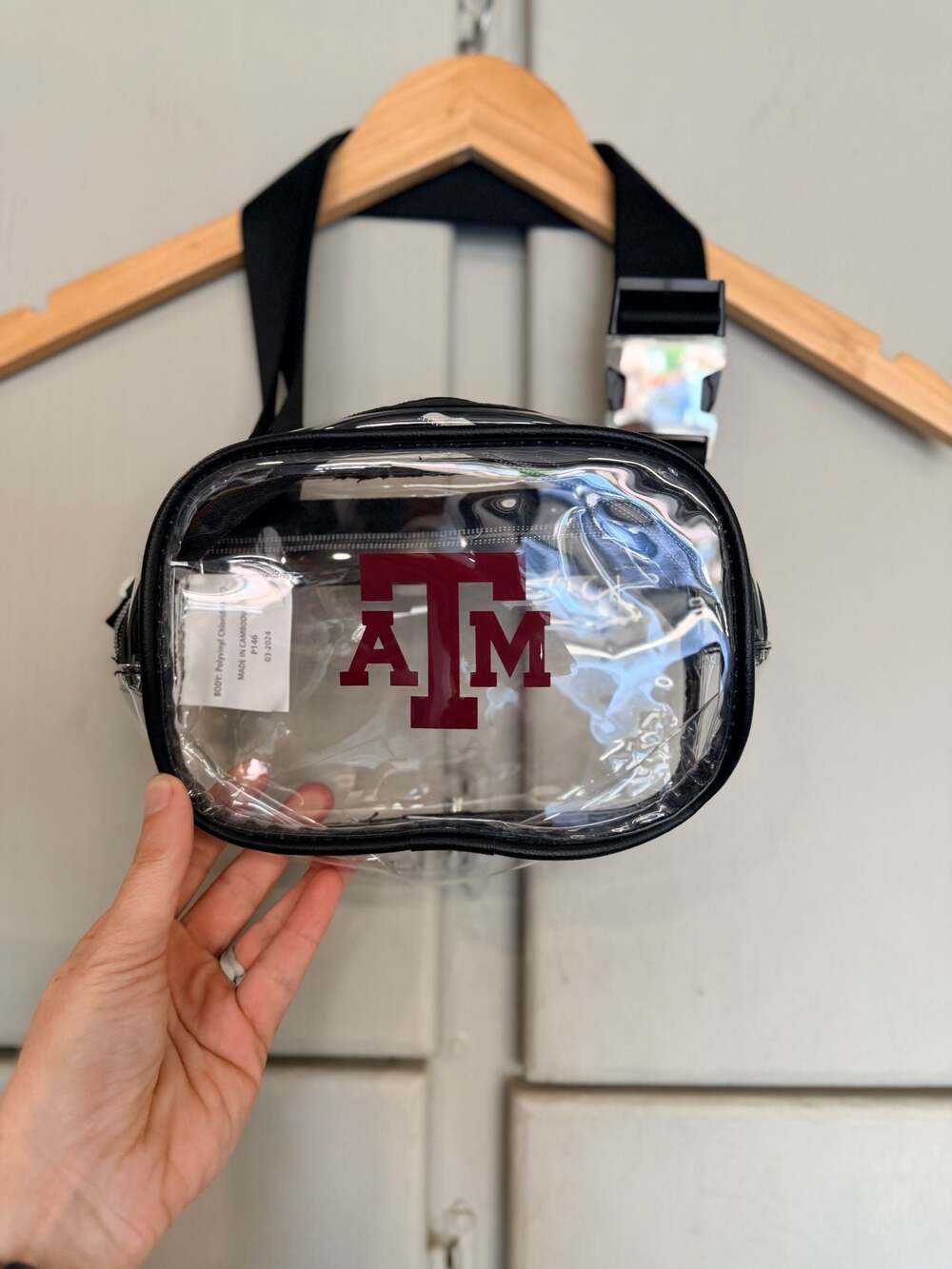Logo Brands Texas A&M Aggies Clear Sling Belt Bag